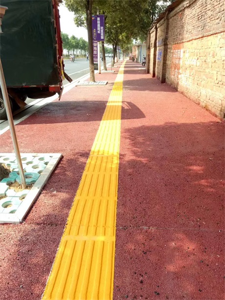 衡阳横山县震动盲道标线施工