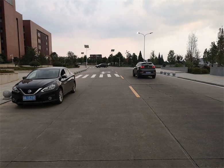 湖南农业大学标线施工